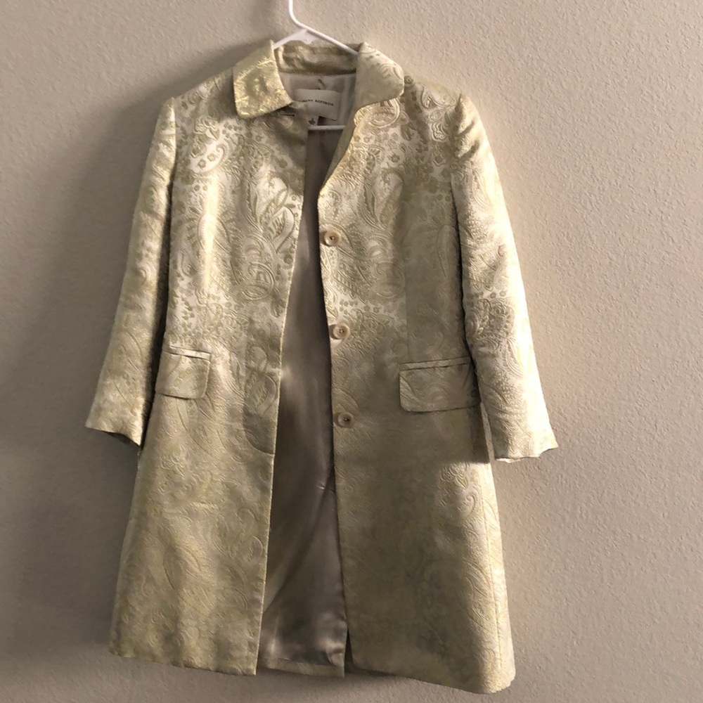 Banana Republic long paisley satin jacket